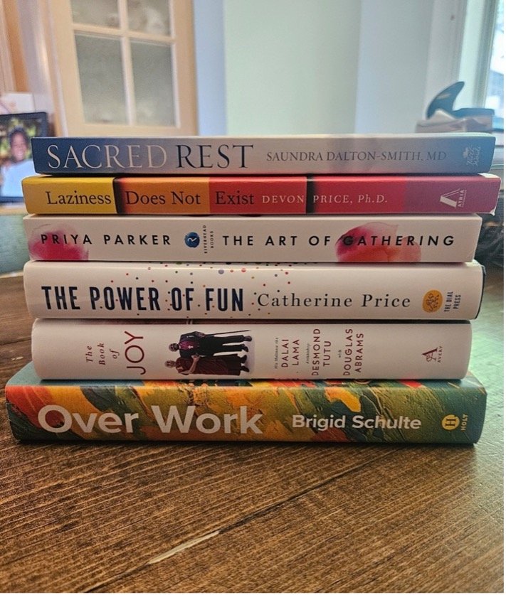 A stack of books