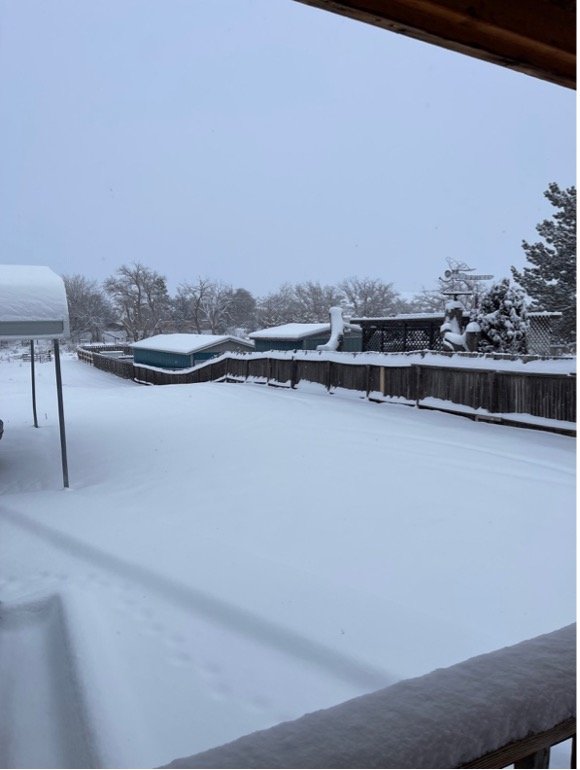 Snowy day in Santa Fe, NM